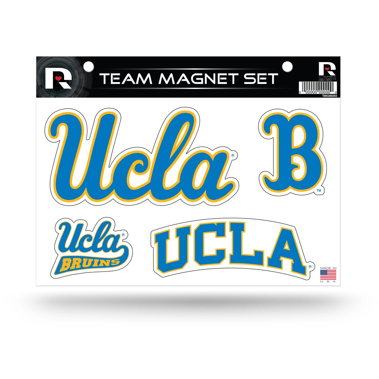 UCLA Bruins, TMS Team Magnet Sheet, Licensed by Rico