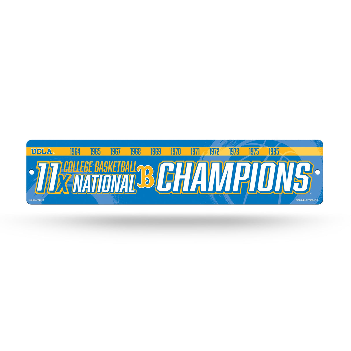 UCLA Bruins, HSN Street Sign (Plastic), Licensed by Rico