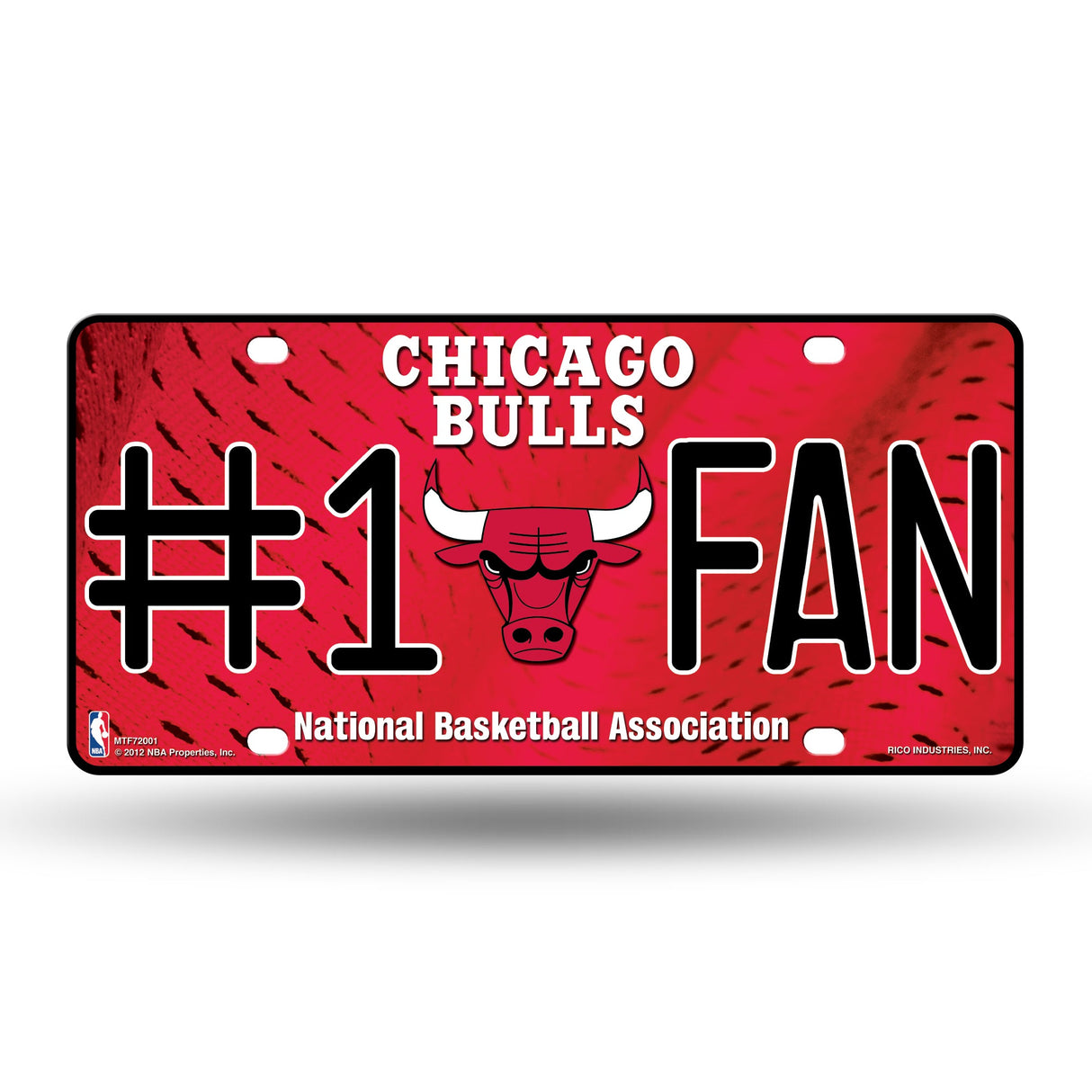 Chicago Bulls, MTF Metal Tag (#1 Fan), Licensed by Rico